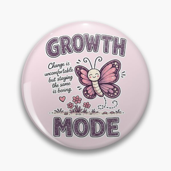 Item preview, Growth Mode - Cute Butterfly Motivational Quote designed and sold by radiogalaxy.
