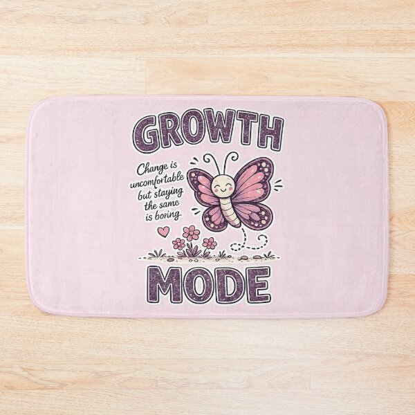 Item preview, Growth Mode - Cute Butterfly Motivational Quote designed and sold by radiogalaxy.