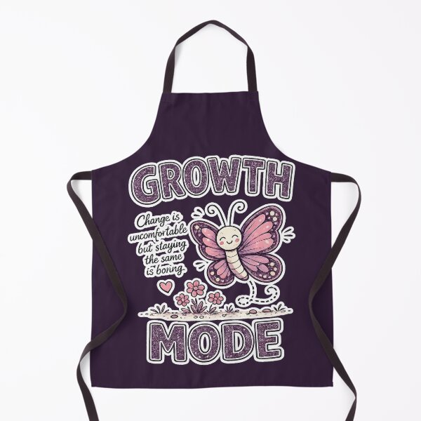 Item preview, Growth Mode - Cute Butterfly Motivational Quote designed and sold by radiogalaxy.