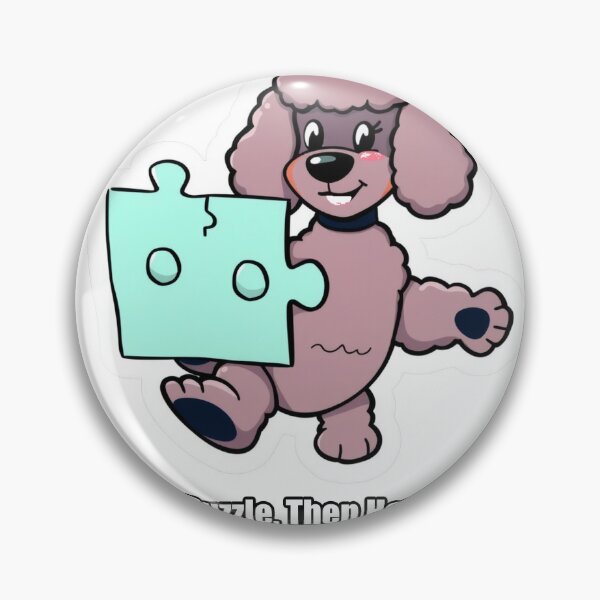 Item preview, Poodle - Solved Puzzle Then Harder One - Funny Poodle Gift designed and sold by pawdrops.