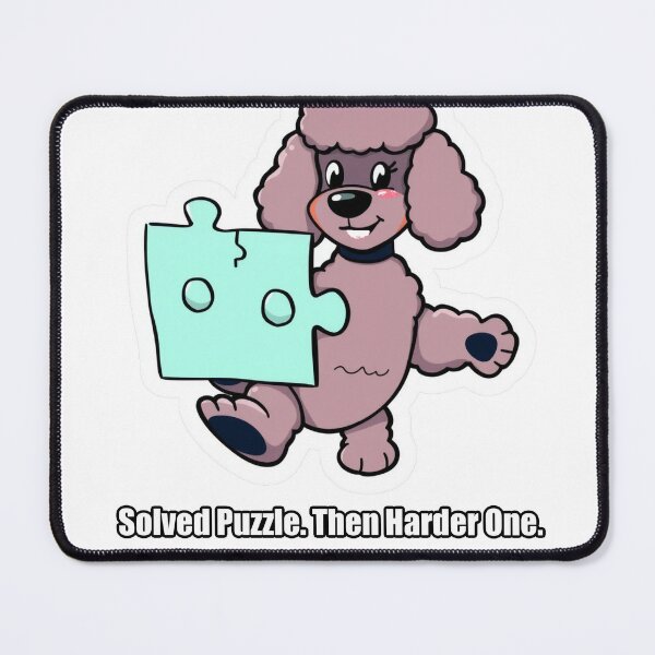 Item preview, Poodle - Solved Puzzle Then Harder One - Funny Poodle Gift designed and sold by pawdrops.