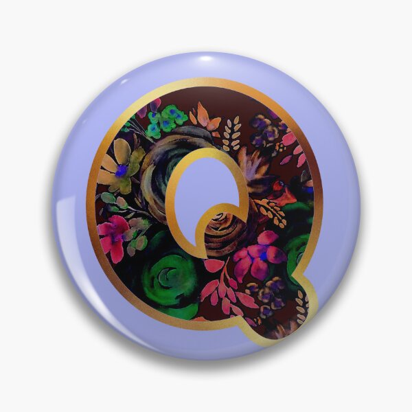 Item preview, Q alphabet letter Floral Lettering  designed and sold by elenabdesigns.