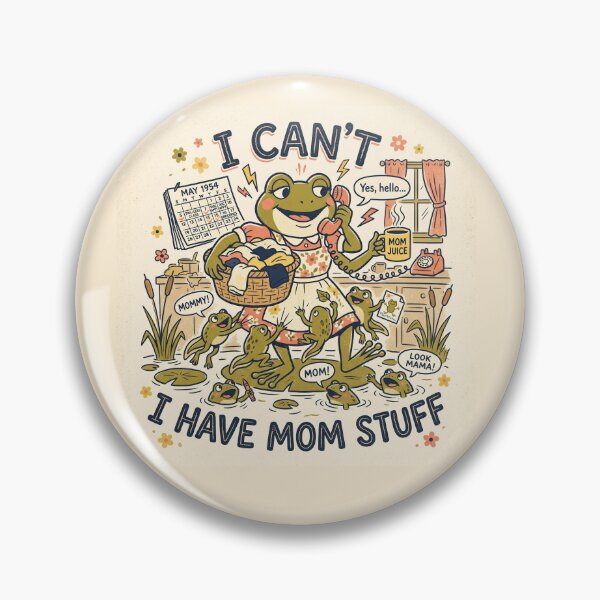 Item preview, I Have Mom Stuff Shirt – Funny Busy Mother Frog Vintage Cartoon Tee designed and sold by DmaarGroup.