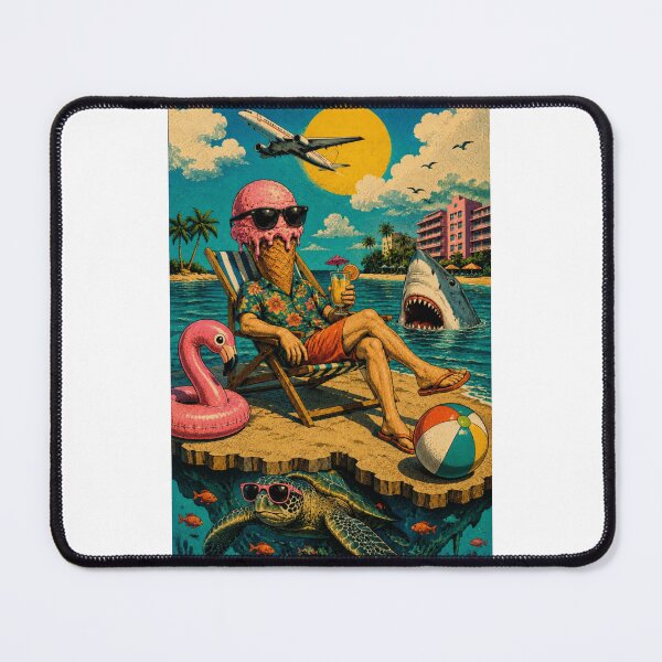 Item preview, Summer at the beach - ice cream man designed and sold by AcornAndPebble.