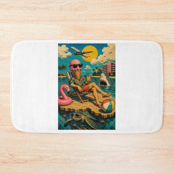 Item preview, Summer at the beach - ice cream man designed and sold by AcornAndPebble.