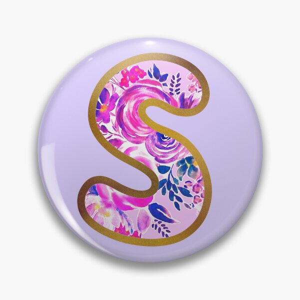 Item preview, S alphabet letter Floral Lettering  designed and sold by elenabdesigns.