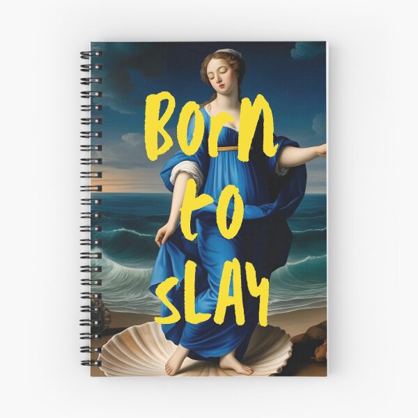 Item preview, Vintage Classical Nautical Woman Artwork ft. Empowering Quote: "Born to Slay" designed and sold by SpringTeaDesigns.