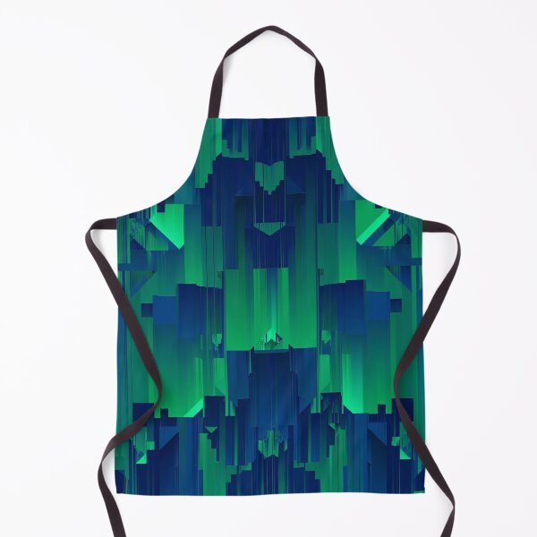 Item preview, Green and Blue Geometric Glitch designed and sold by shelteredinside.