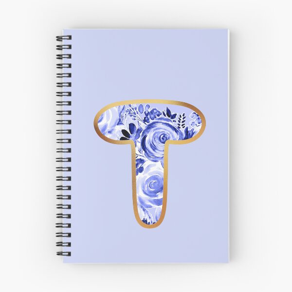 Item preview, T alphabet letter Floral Lettering  designed and sold by elenabdesigns.