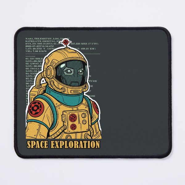 Item preview, Retro Robot Astronaut Space Exploration Vintage Sci-Fi por art designed and sold by KiwiRider.