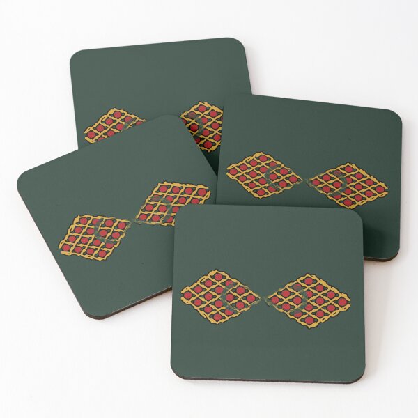 Item preview, Art Deco Geometric Diamond Lattice Pattern Forest Green designed and sold by Macramellennias.