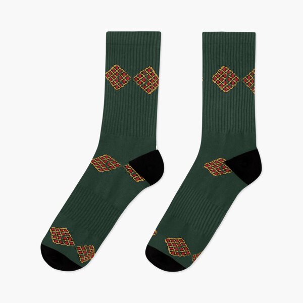 Item preview, Art Deco Geometric Diamond Lattice Pattern Forest Green designed and sold by Macramellennias.