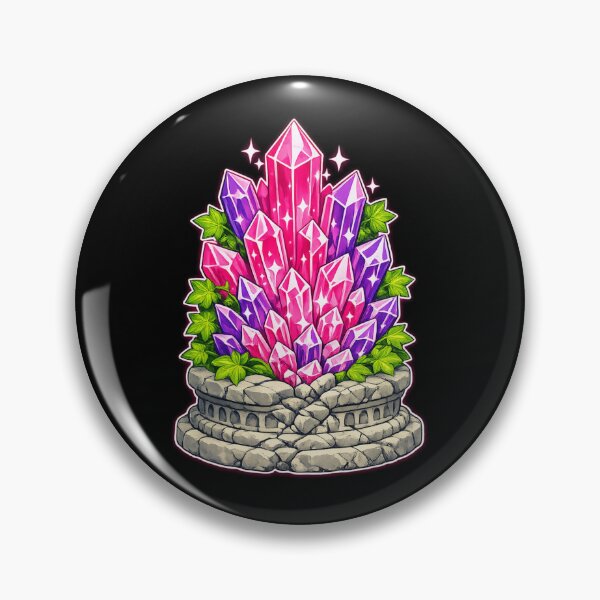 Item preview, Crystal Cluster & Ancient Ruins - Fantasy Gemstone Art designed and sold by ArtoryWorks.