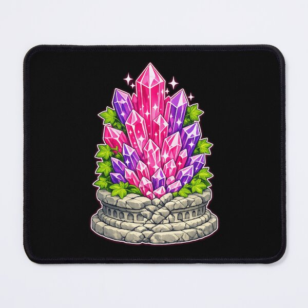 Item preview, Crystal Cluster & Ancient Ruins - Fantasy Gemstone Art designed and sold by ArtoryWorks.