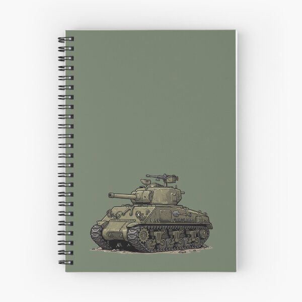 Item preview, Sherman tank – cartoon illustration designed and sold by IDGY_de.