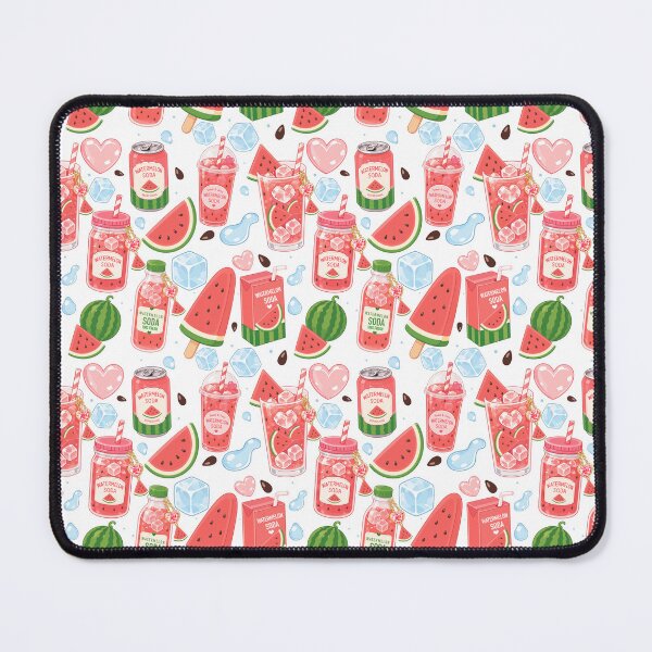 Item preview, Cute Watermelon Soda Drink Seamless designed and sold by KJackArtwork.