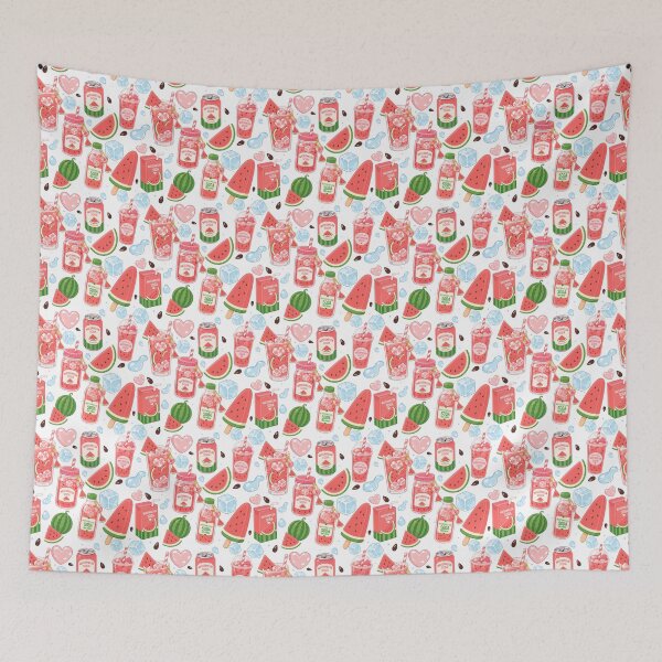 Item preview, Cute Watermelon Soda Drink Seamless  designed and sold by KJackArtwork.