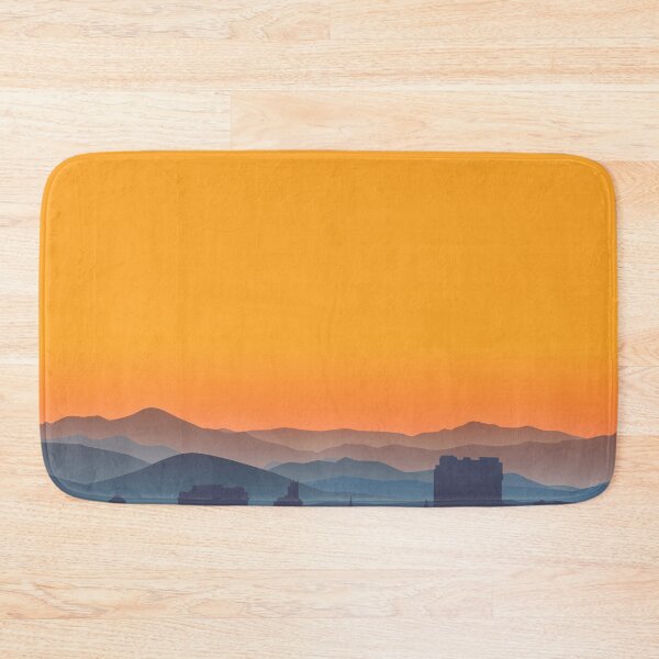 Item preview, Asheville City Skyline and WNC Mountains at Sunset designed and sold by hatsharpener.