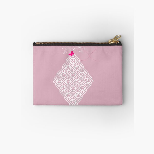 Item preview, Geometric Lace Diamond  Dusty Rose with Flowers and Butterfly designed and sold by Macramellennias.