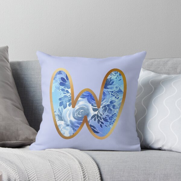 Item preview, W alphabet letter Floral Lettering  designed and sold by elenabdesigns.