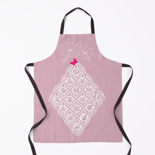 Item preview, Geometric Lace Diamond Dusty Rose with Flowers and Butterfly designed and sold by Macramellennias.