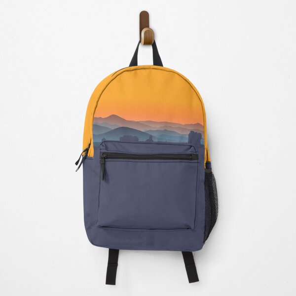 Item preview, Asheville City Skyline and WNC Mountains at Sunset designed and sold by hatsharpener.