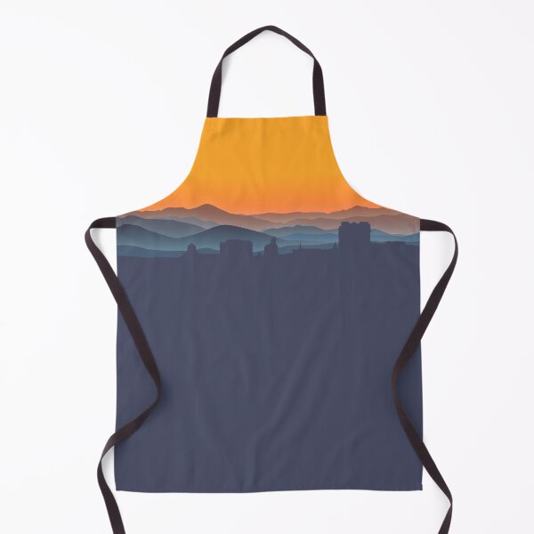 Item preview, Asheville City Skyline and WNC Mountains at Sunset designed and sold by hatsharpener.