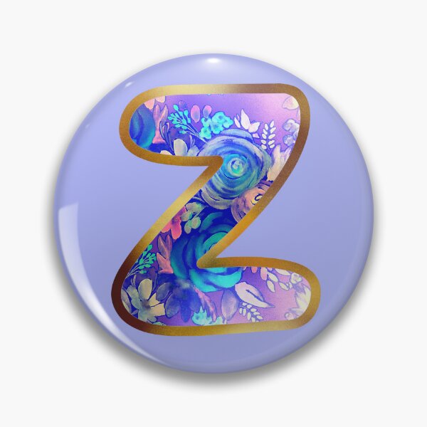 Item preview, Z alphabet letter Floral Lettering  designed and sold by elenabdesigns.