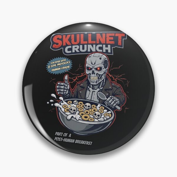 Item preview, SKULLNET CRUNCH - Post-Apocalyptic Terminator Cereal designed and sold by VoglR.