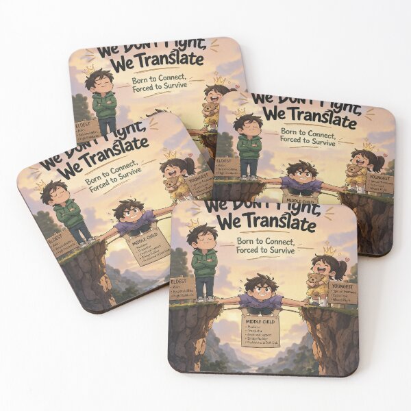 Item preview, We Don't Fight We Translate - Middle Child Family Mediator designed and sold by irfanshikh.