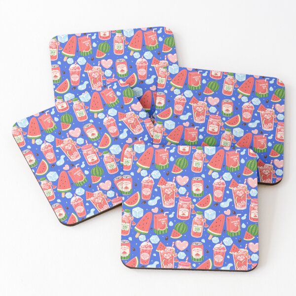 Item preview, Cute Watermelon Soda Drink Seamless  designed and sold by KJackArtwork.