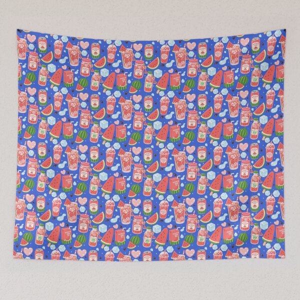 Item preview, Cute Watermelon Soda Drink Seamless  designed and sold by KJackArtwork.