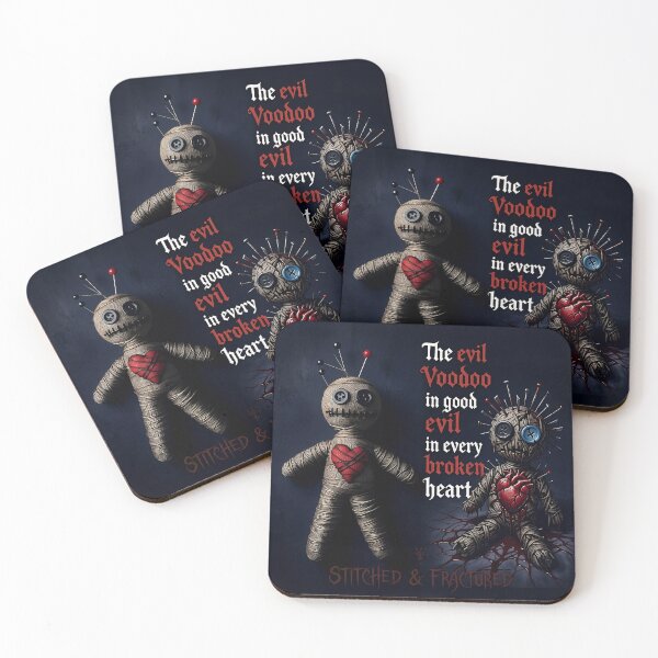 Item preview, Voodoo Doll Broken Heart Stitched designed and sold by Voodoo Store Paranormal Collections.