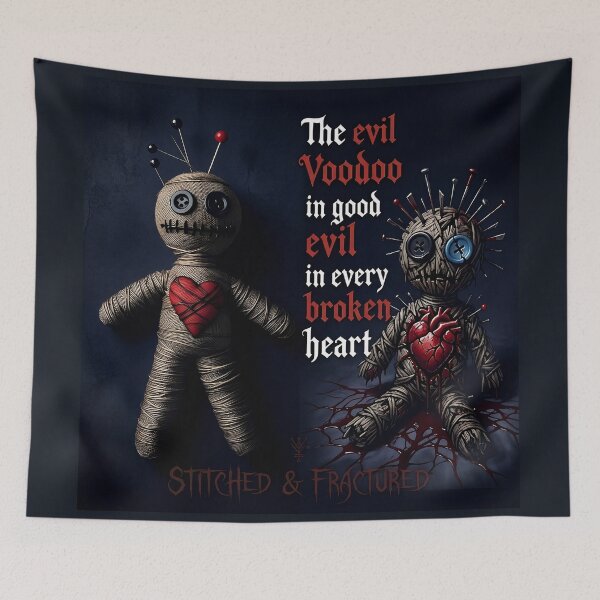 Item preview, Voodoo Doll Broken Heart Stitched designed and sold by Voodoo Store Paranormal Collections.