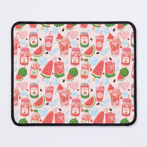 Item preview, Cute Watermelon Soda Drink Seamless designed and sold by KJackArtwork.