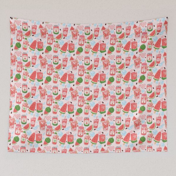 Item preview, Cute Watermelon Soda Drink Seamless  designed and sold by KJackArtwork.