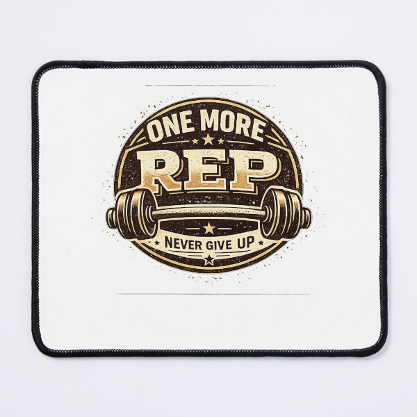 Item preview, One more rep - Never give up designed and sold by DailyQuestPrint.