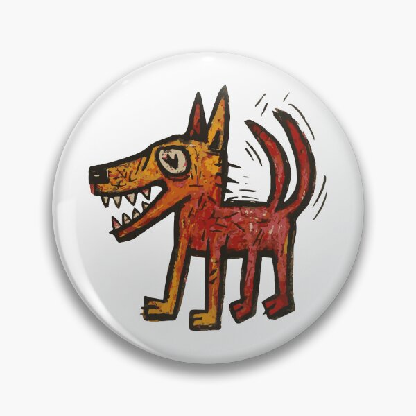 Item preview, Happy Dog with Two Tails designed and sold by Lifer Art and Design.
