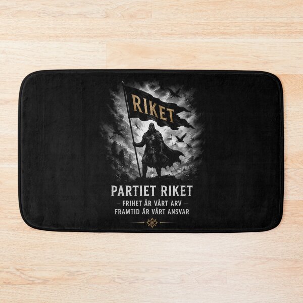 Item preview, Riket, man med flagga designed and sold by PartietRiket.