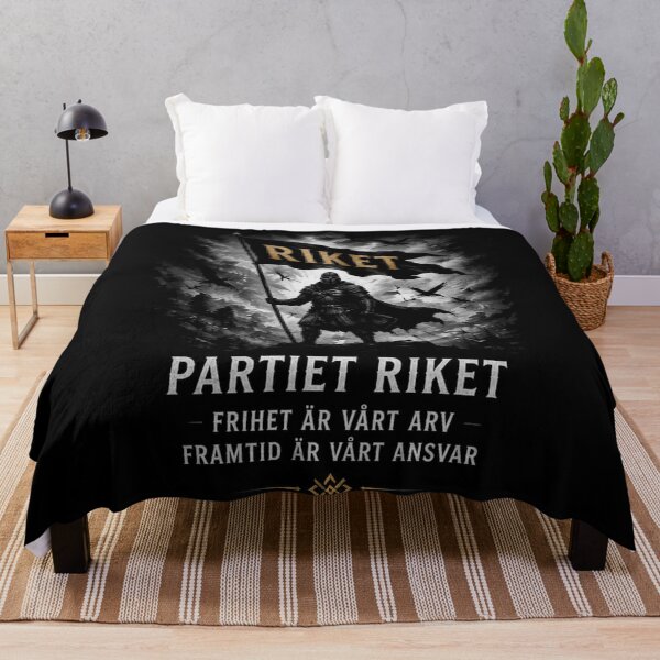 Item preview, Riket, man med flagga designed and sold by PartietRiket.