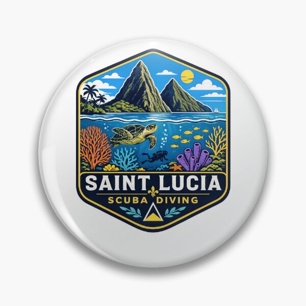 Item preview, Saint Lucia Scuba Diving Caribbean Travel Ocean designed and sold by scicilysimonee.