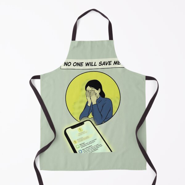 Item preview, No One Will Save Me Glowing Phone Comic Poster designed and sold by DuckOddity.