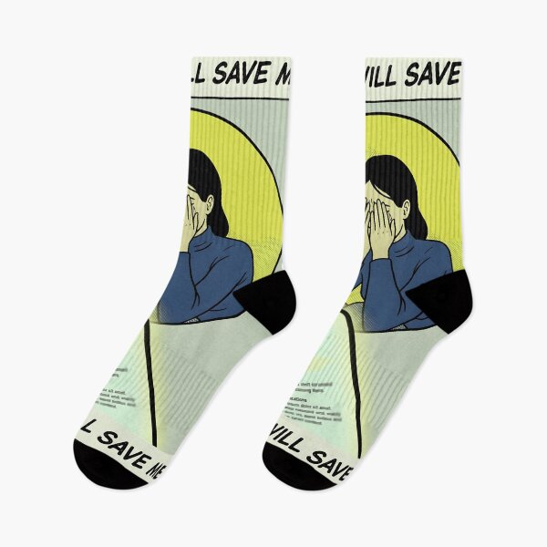 Item preview, No One Will Save Me Glowing Phone Comic Poster designed and sold by DuckOddity.