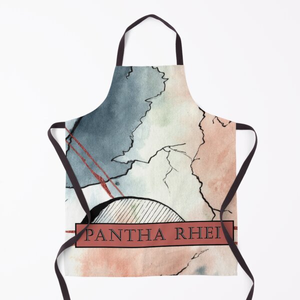 Item preview, Abstract Panta Rhei Watercolor II - Modern Indigo Blush Ink Art designed and sold by WaterColorCats1.
