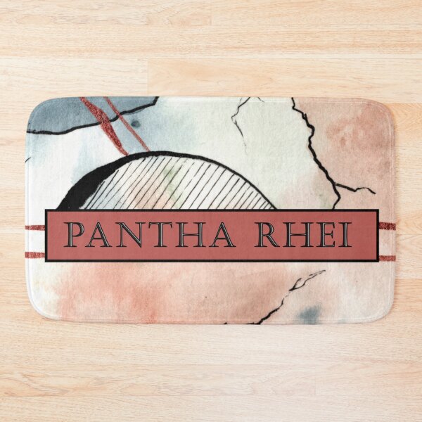 Item preview, Abstract Panta Rhei Watercolor II - Modern Indigo Blush Ink Art designed and sold by WaterColorCats1.
