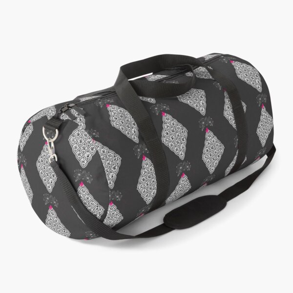 Item preview, Geometric Lace Diamond with Flowers and Butterfly Charcoal  Gray designed and sold by Macramellennias.