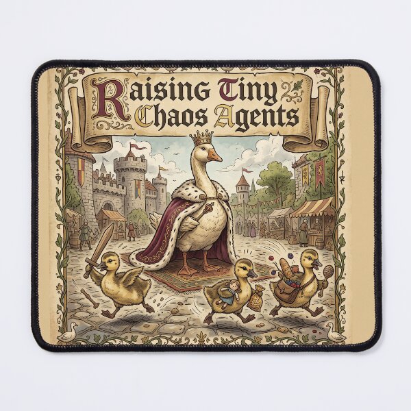 Item preview, Raising Tiny Chaos Agents Shirt – Funny Medieval Mom Goose Humor Tee designed and sold by DmaarGroup.