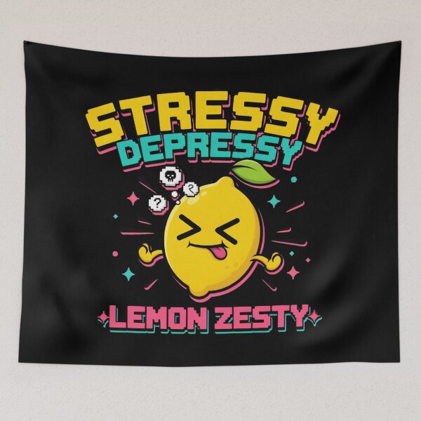 Item preview, Stressy Depressy Lemon Zesty Meme designed and sold by oryzyas.