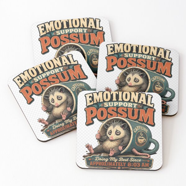 Item preview, Emotianal Support Possum designed and sold by NebulaRiotStudio.