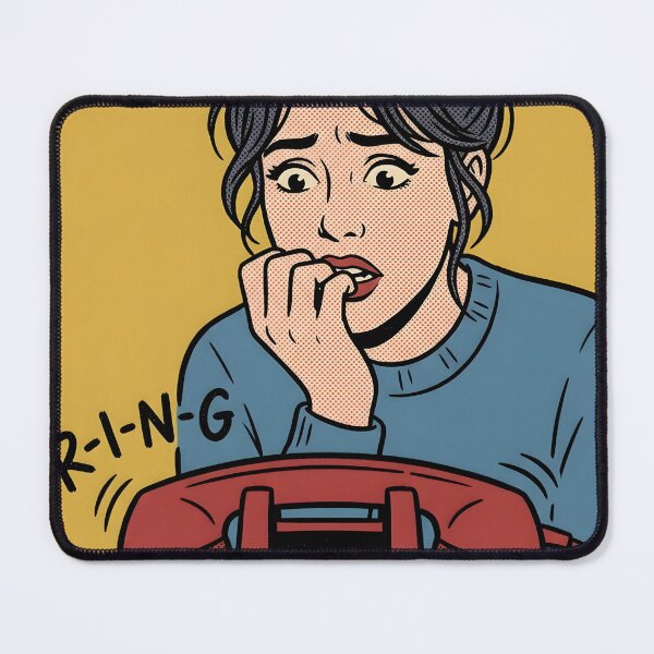 Item preview, Silence Is Louder Than Noise Desk Phone Poster designed and sold by DuckOddity.